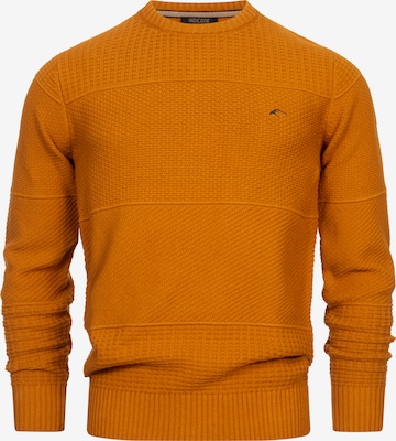 INDICODE JEANS Pullover 'Justice' in Bronze: Vorderseite