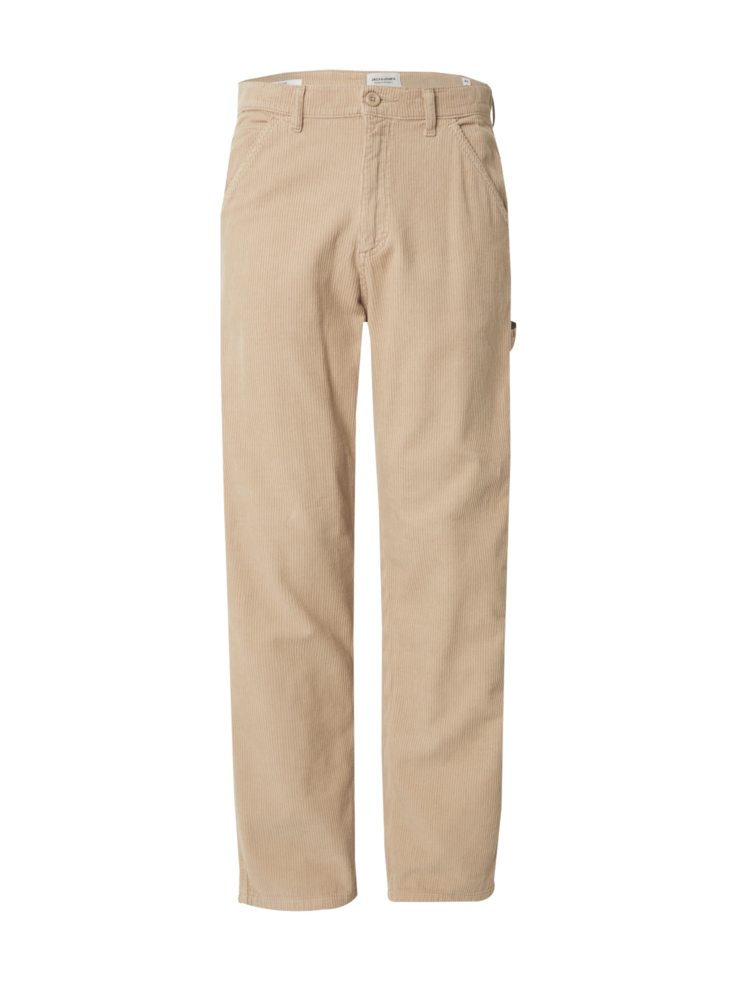 JACK & JONES Regular Pants 'JPSTEDDIE JJCARPENTER' in Beige: front