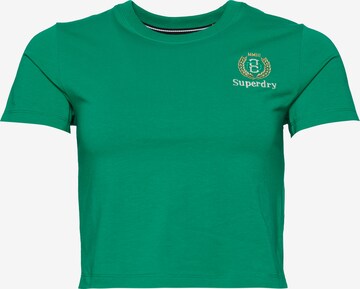 T-shirt Superdry en vert : devant