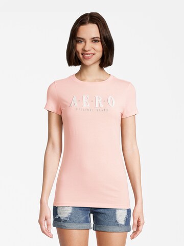 AÉROPOSTALE - Camisa 'STARS' em rosa: frente