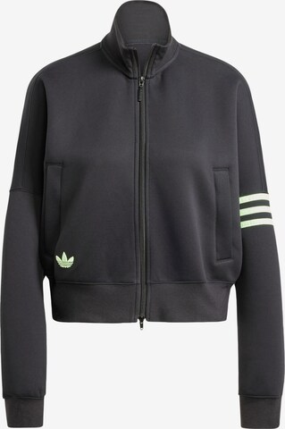 Veste de survêtement ADIDAS ORIGINALS en noir : devant