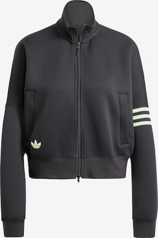 ADIDAS ORIGINALS Αθλητική ζακέτα φούτερ σε μαύρο: μπροστά