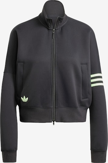 ADIDAS ORIGINALS Sports sweat jacket in Black / White, Item view