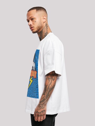 Maglietta 'Disney Mickey Mouse 90s Flash' di F4NT4STIC in bianco