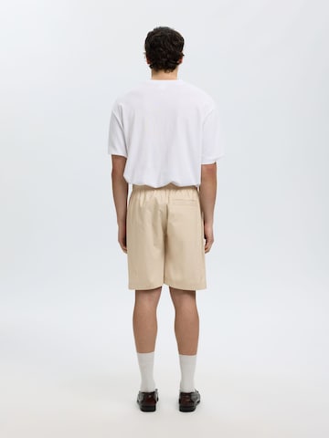 SELECTED - regular Pantalón en beige
