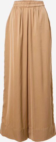 Wide Leg Pantalon 'Mingai' SECOND FEMALE en marron : devant