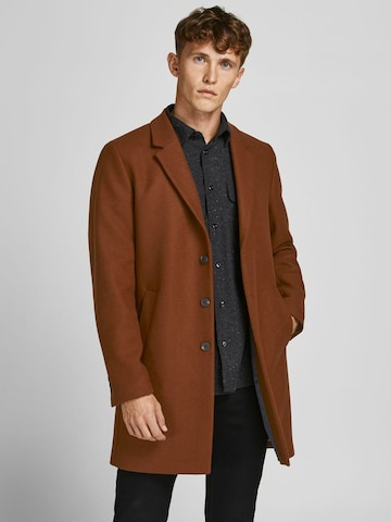 Manteau mi-saison JACK & JONES en marron : devant