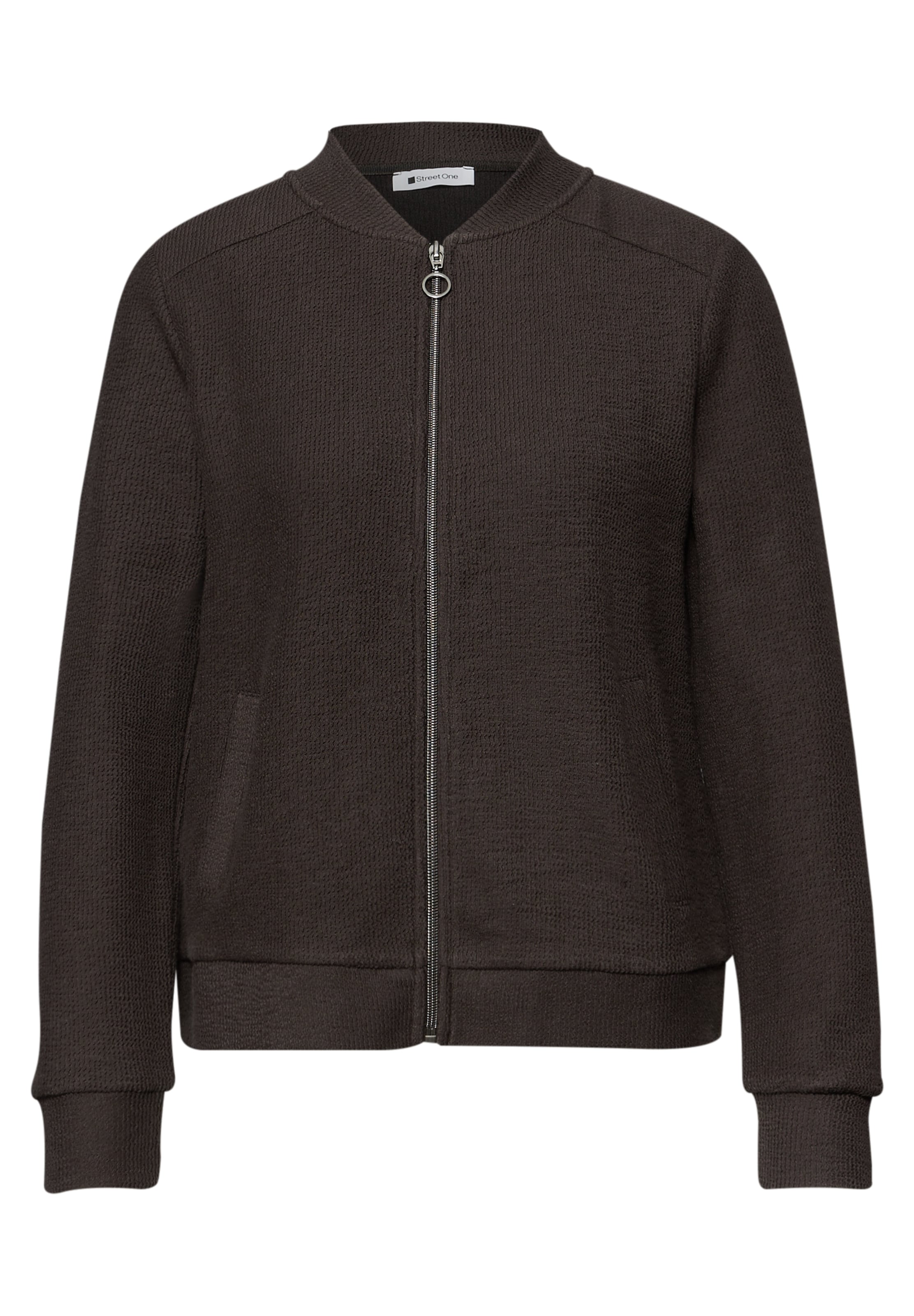 STREET ONE Strickjacke in Braun: Vorderseite