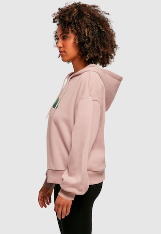 Merchcode Sweatshirt 'Christmas Holly Jolly Mood' in Roze