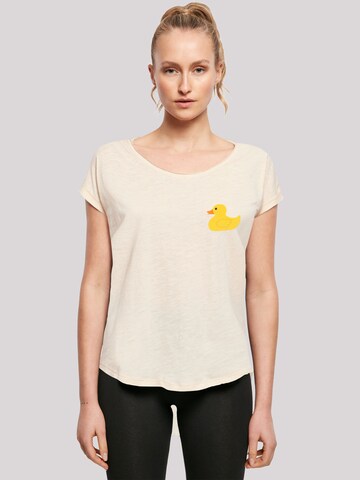 T-shirt 'Yellow Rubber Duck' F4NT4STIC en beige : devant