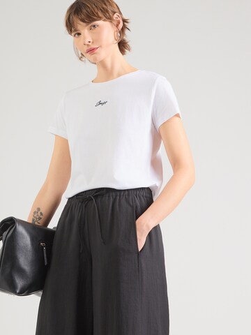 BOSS Тениска 'C_Elove' в бяло: отпред