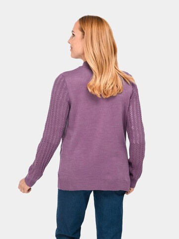 Goldner Knit Cardigan in Purple