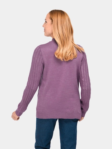 Goldner Knit Cardigan in Purple