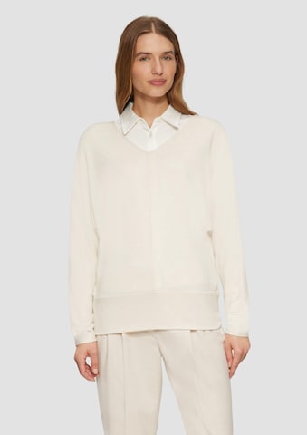 s.Oliver Shirt in Beige: voorkant