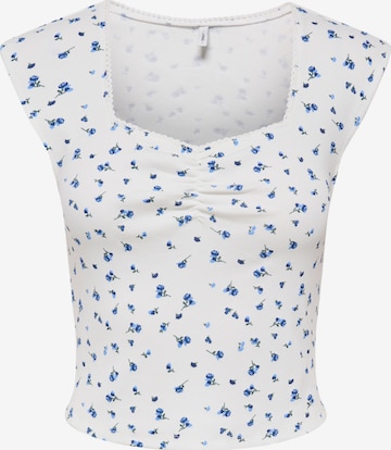 Top 'ONLFENJA' di ONLY in bianco: frontale