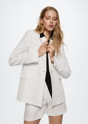 Blazer 'Mauro' di MANGO in bianco: frontale