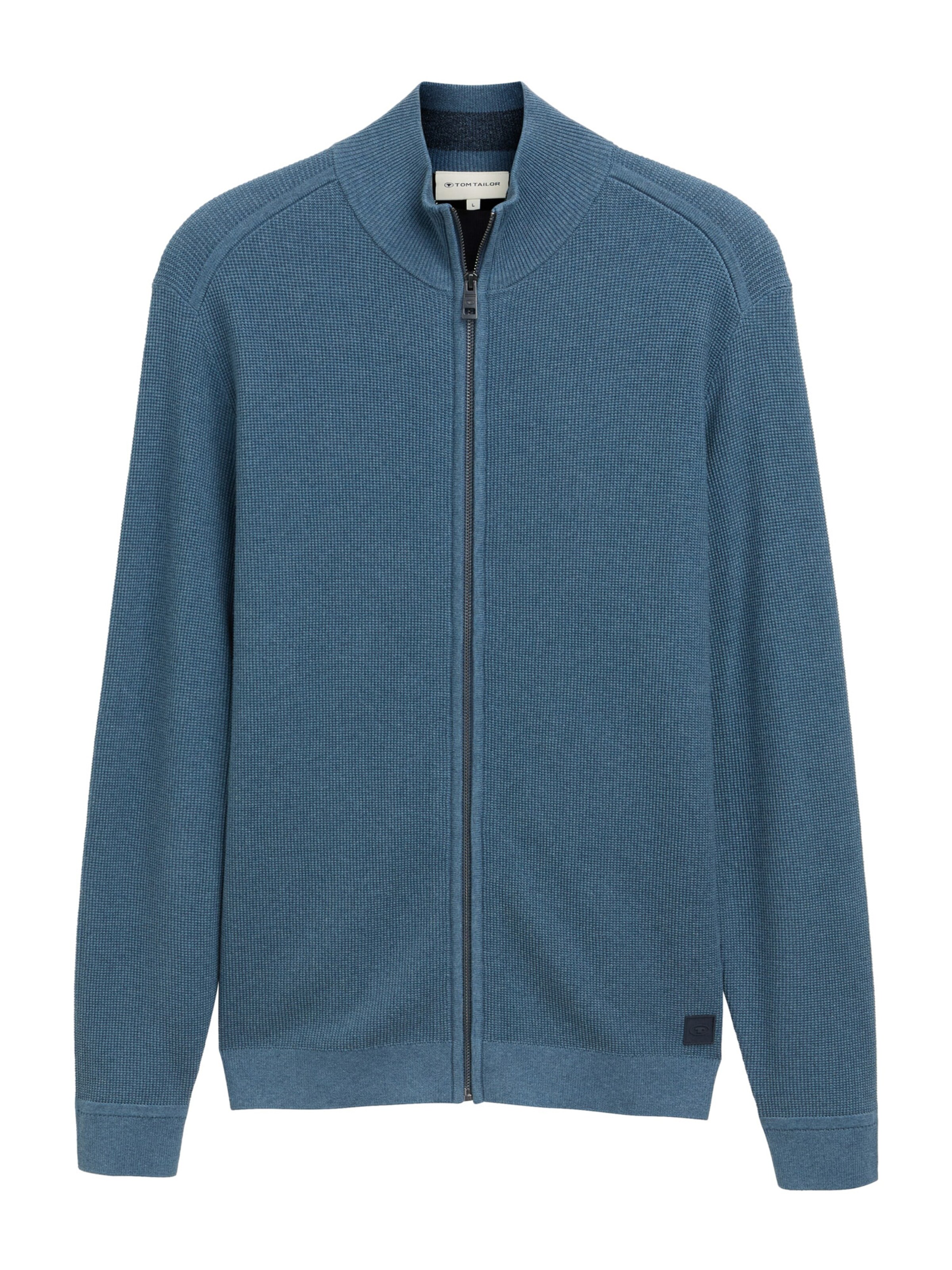 Vestes en maille TOM TAILOR en bleu : devant