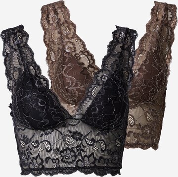 Bustier Soutien-gorge 'CHLOE' ONLY en marron : devant