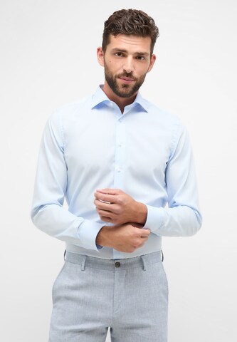 ETERNA Slim fit Overhemd in Blauw: voorkant