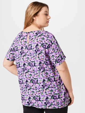 ONLY Carmakoma Bluse 'Mizza' in Lila