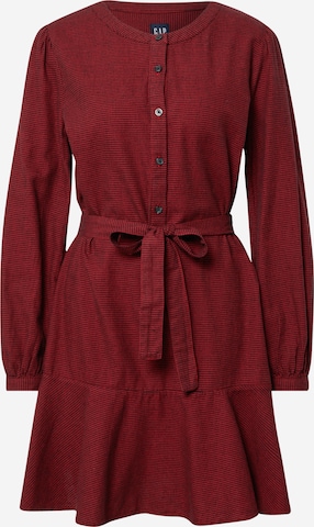 GAP Košilové šaty – červená: přední strana