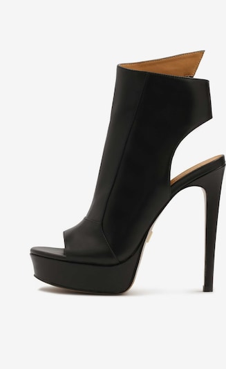 Kazar Hochfrontpumps in schwarz, Produktansicht