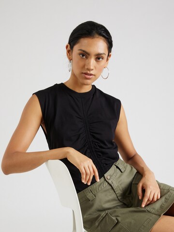 TOPSHOP Top in Black: front