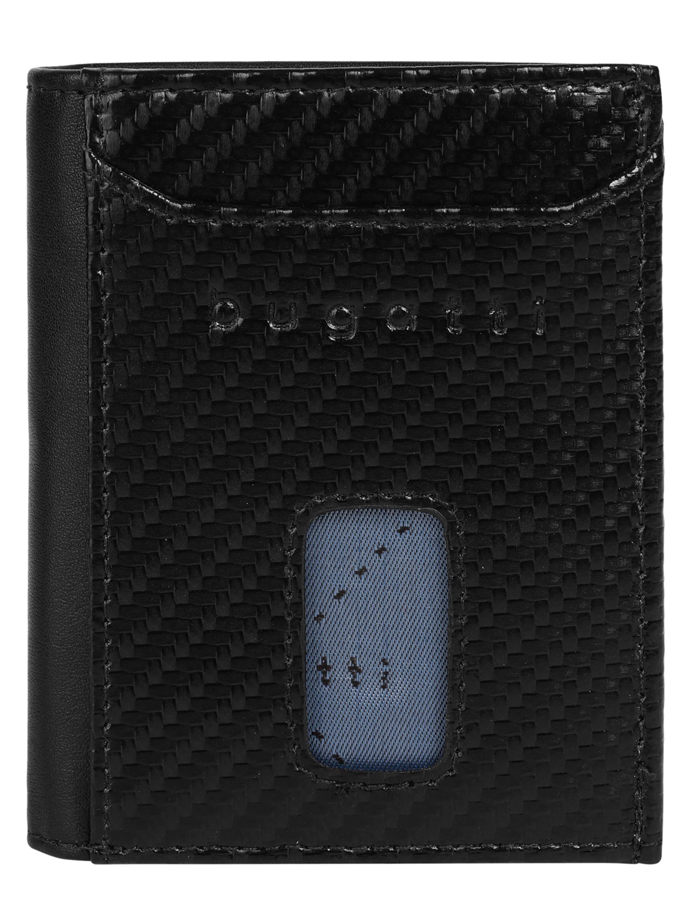bugatti Portemonnaie 'SECURE SLIM'‌‌‌ in Schwarz: Vorderseite