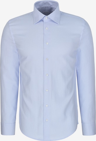 Coupe slim Chemise SEIDENSTICKER en bleu : devant