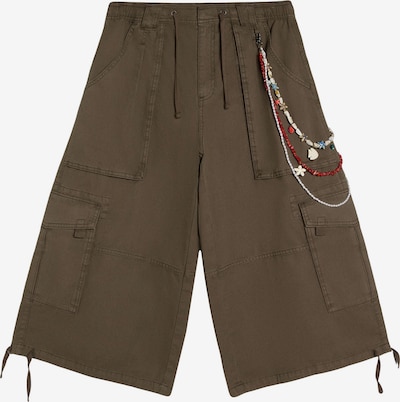 Bershka Cargofarkut koossa 25-26 värissä oliivi, Tuotenäkymä
