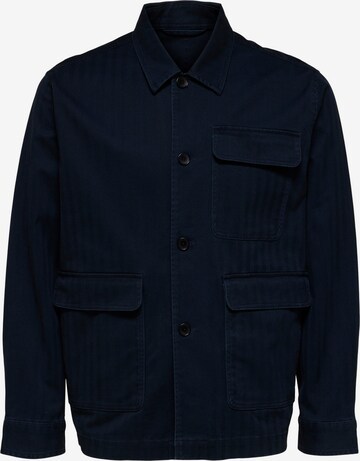 SELECTED HOMME Between-season jacket 'Roto' in Blue: front