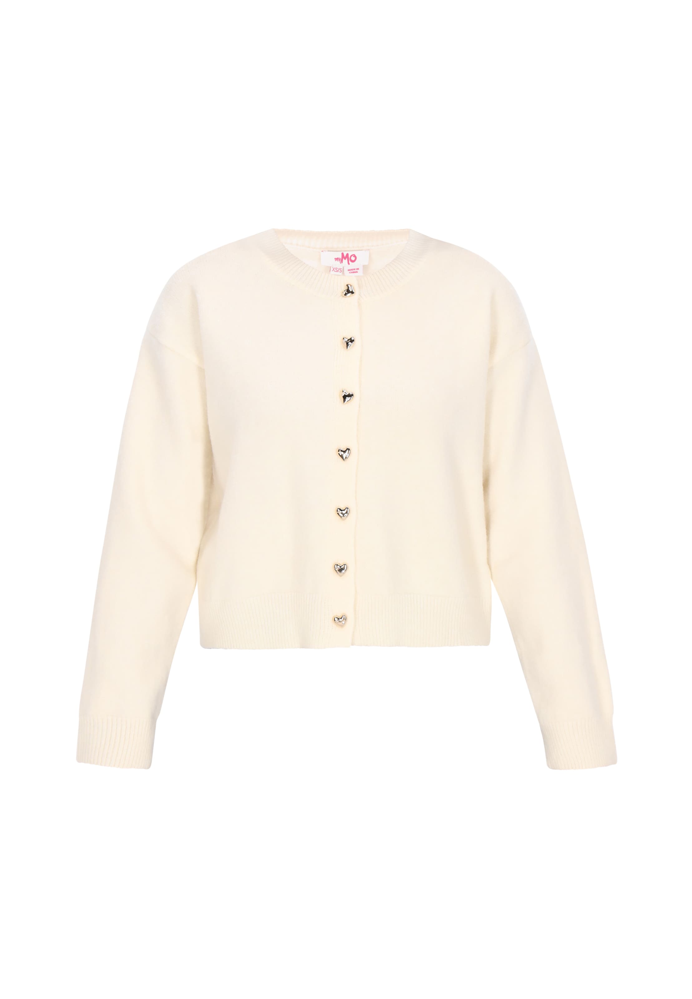 MYMO Вязаная кофта оверсайз в Белый: спереди