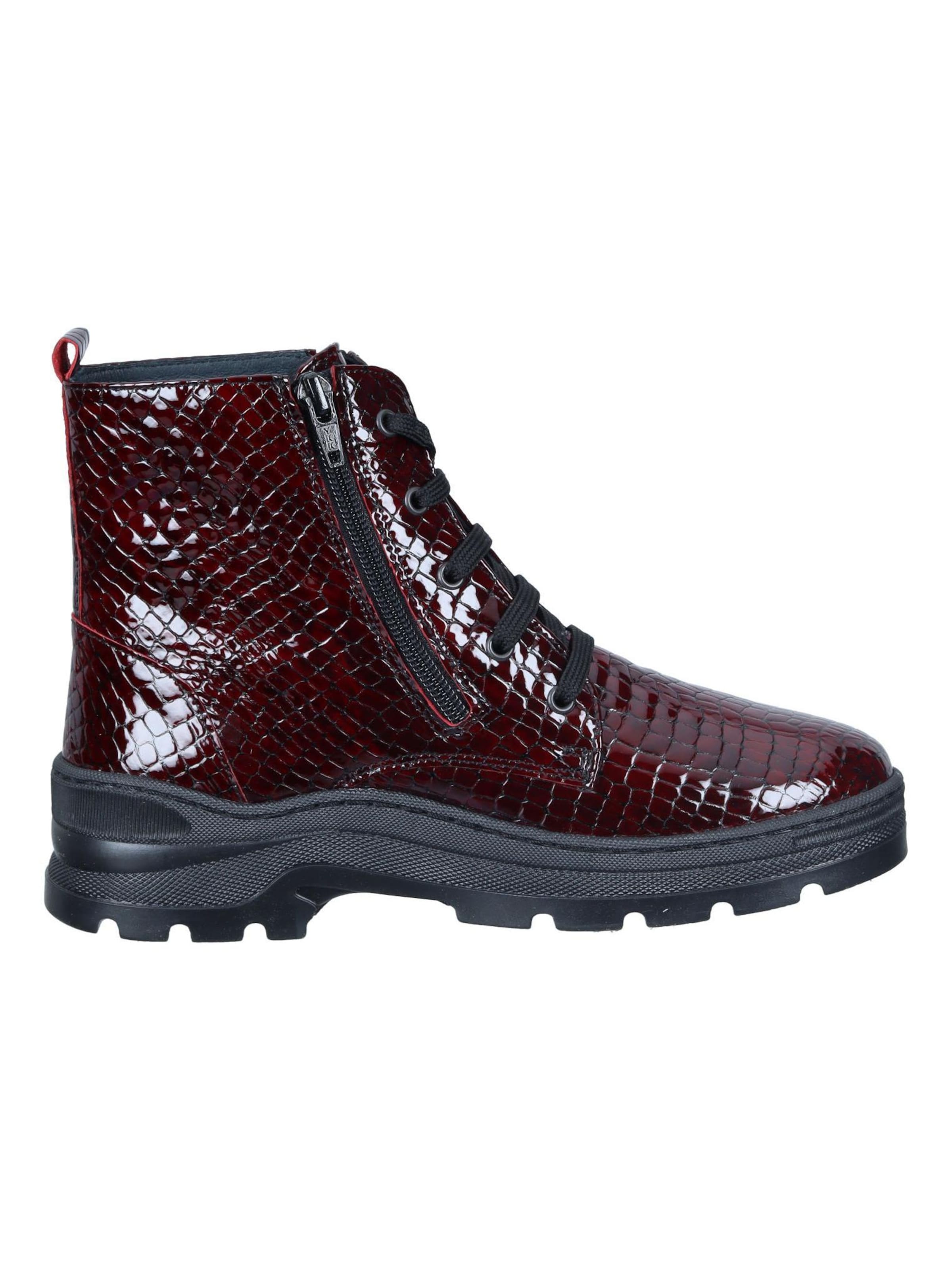 Comfortabel Ankle Boots 'Stiefeletten' in Red