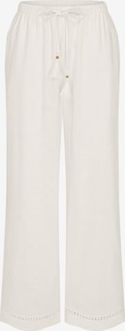 TRIUMPH Loosefit Broek ' Red Label Summer Wear ' in Wit: voorkant