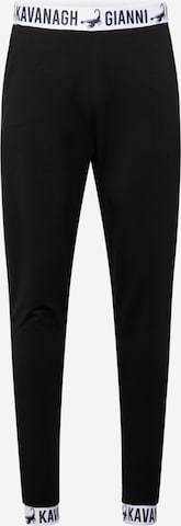 Gianni Kavanagh Tapered Broek in Zwart: voorkant