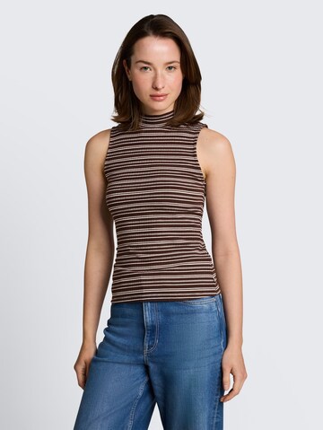 TOM TAILOR DENIM Top in Bruin: voorkant