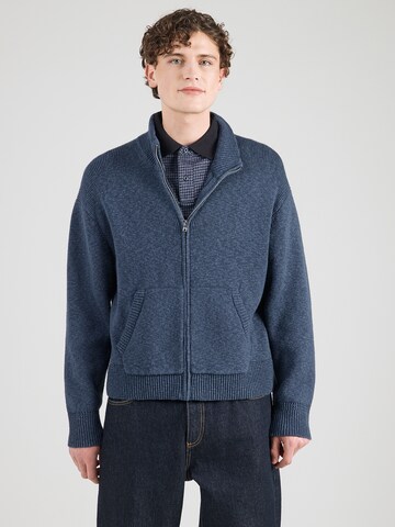 Abercrombie & Fitch Πλεκτή ζακέτα σε μπλε: μπροστά