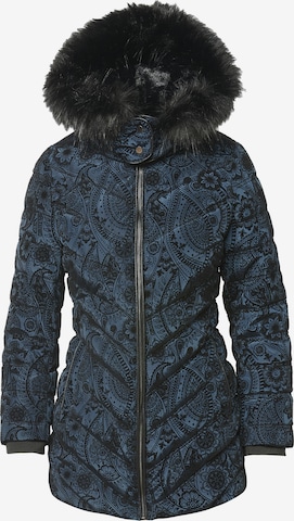 KOROSHI Winterparka in Blau: Vorderseite