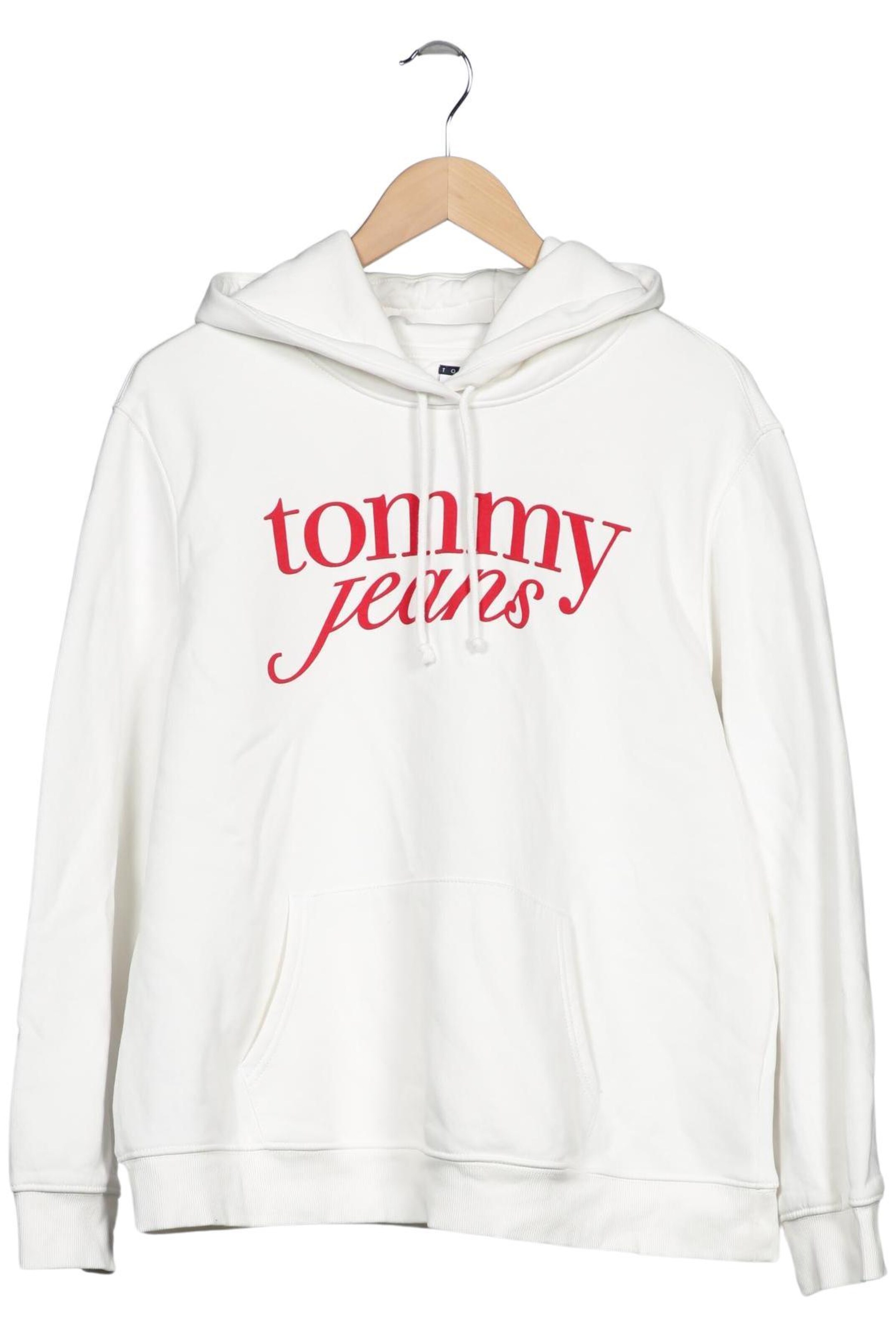 Tommy Jeans Sweatshirt & Zip-Up Hoodie in XL in White: front