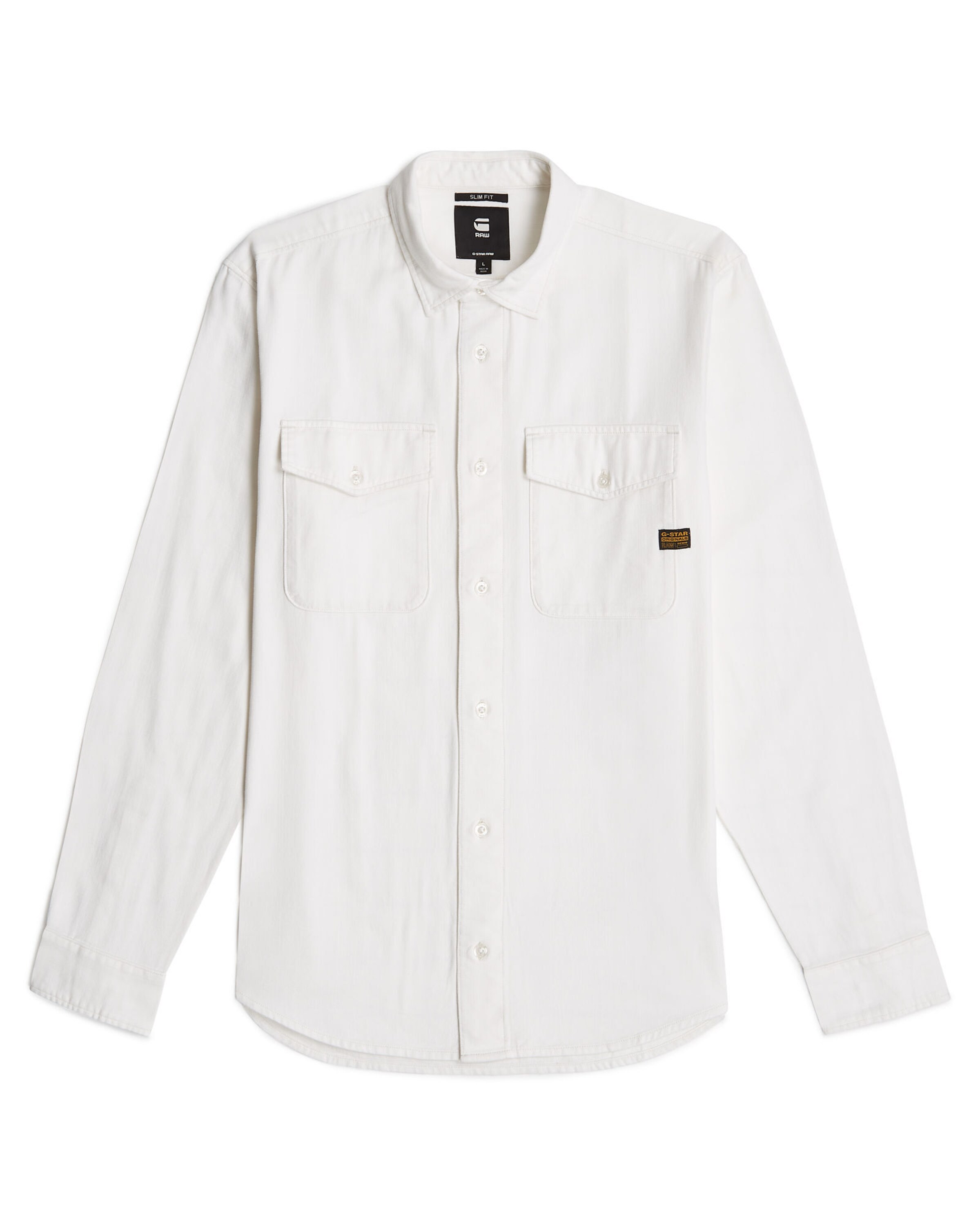 G-STAR Overhemd 'Marine' in Wit: voorkant