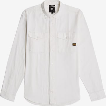 Chemise 'Marine' G-STAR en blanc : devant