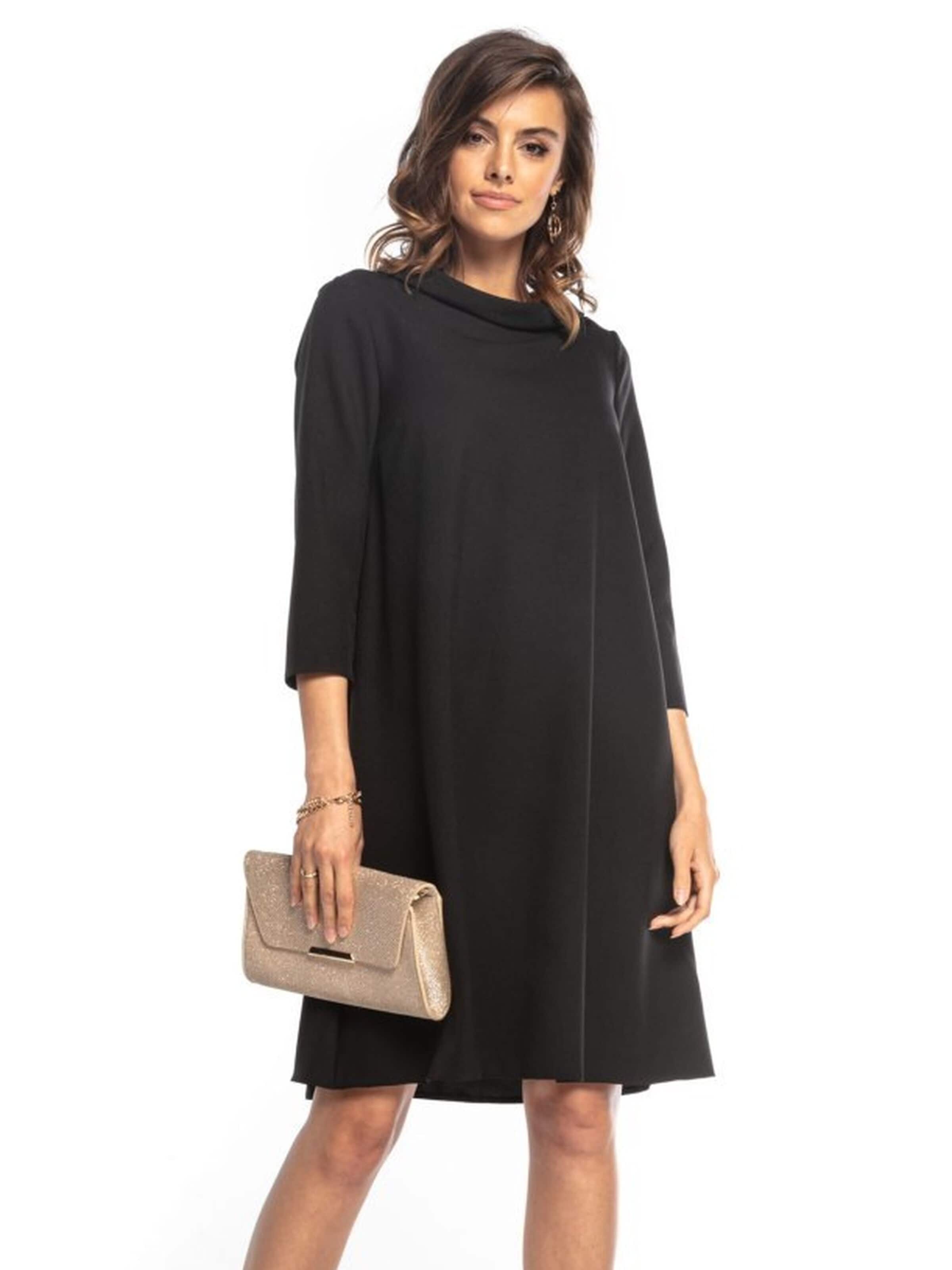 Robe TESSITA en noir : devant
