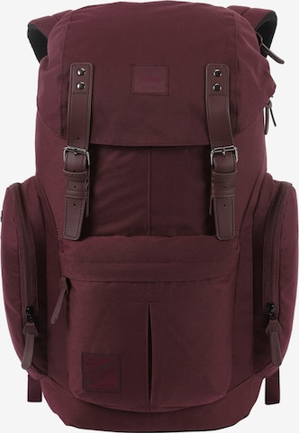 NitroBags Backpack in Red: front