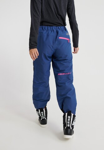 Regular Pantalon de sport 'Slalom Slice' Superdry Snow en bleu