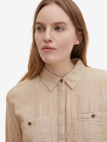 TOM TAILOR Bluse in Beige