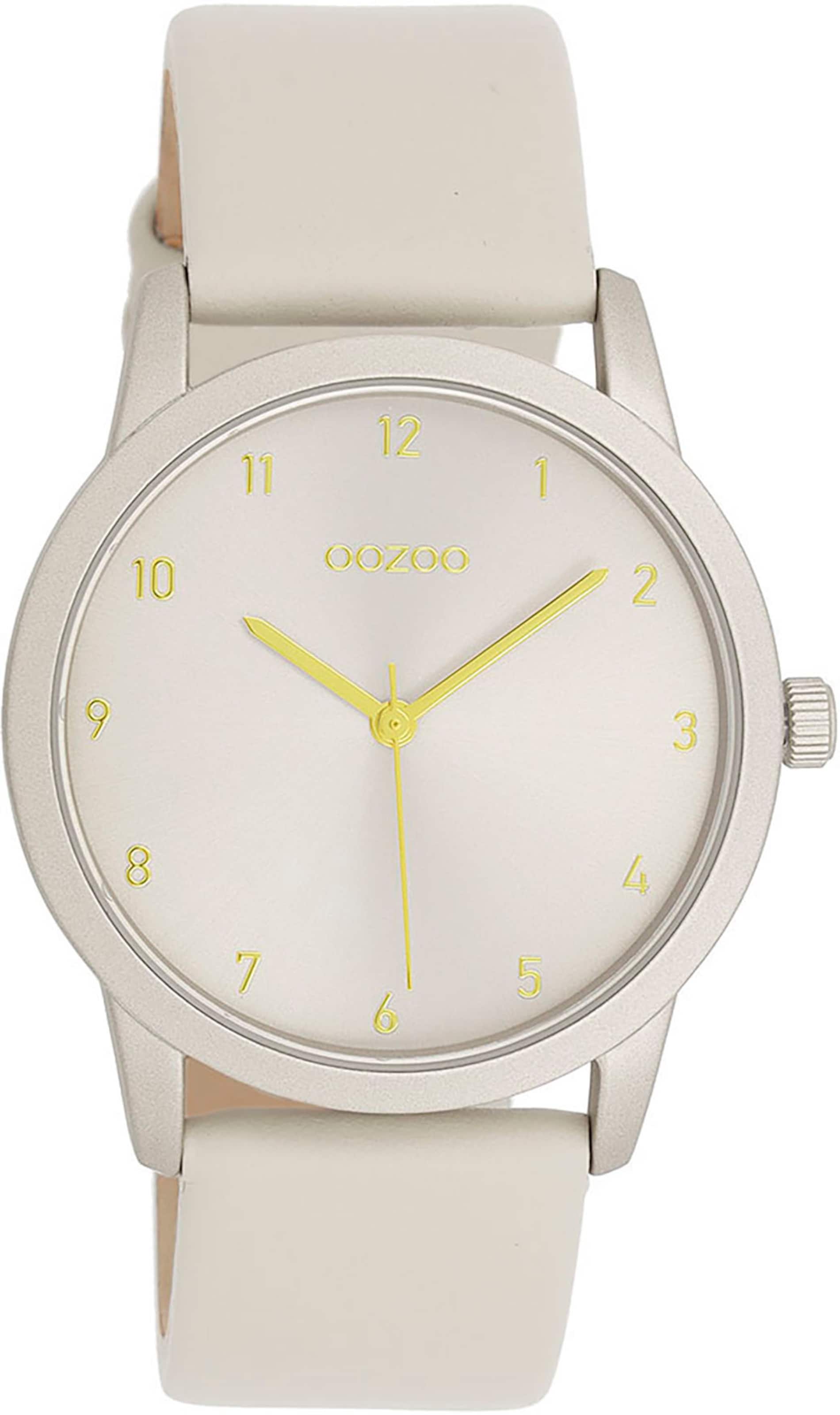 OOZOO Analog Watch in Beige: front