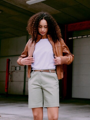 Oxmo Regular Chino Pants 'Daney' in Green