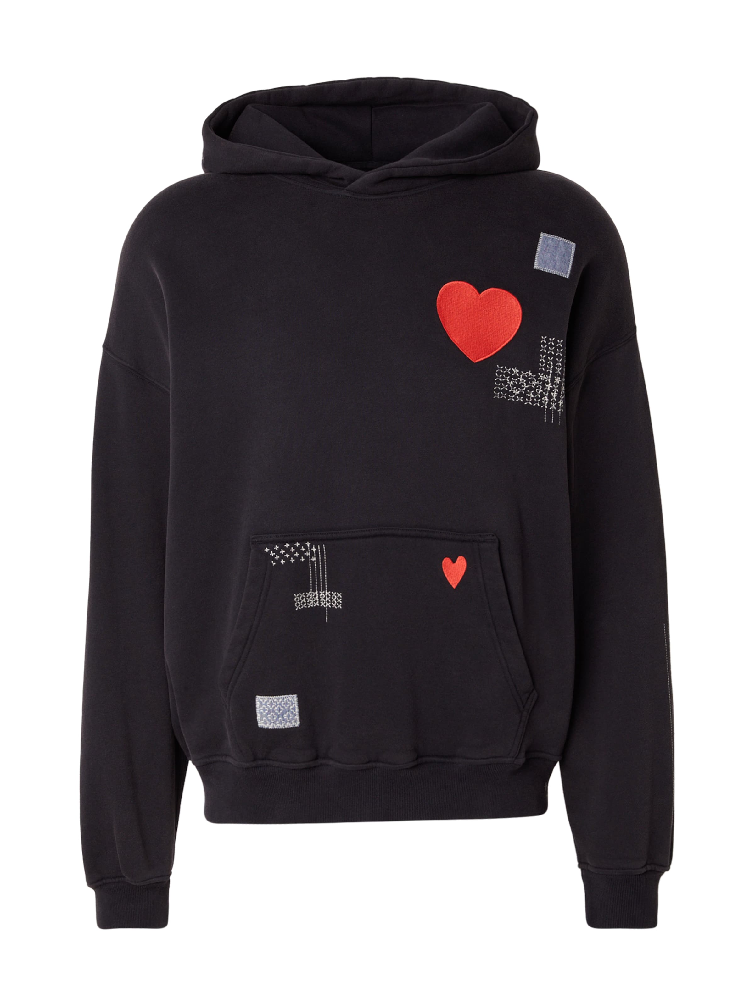 Abercrombie & Fitch - Sudadera en negro: frente