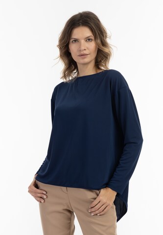 usha BLACK LABEL Blouse in Blauw: voorkant