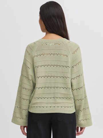 ICHI Knit cardigan ' IHLALUHA ' in Green